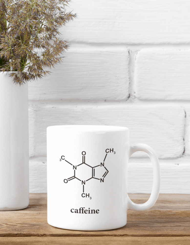 Caffeine Molecule Chemistry Coffee Mug – Scientific Gift Idea – South Africa